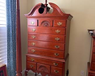 B51 - $650. Link Taylor Highboy Dresser in excellent condition. Measures 41" wide x 21" deep x 84" tall. 