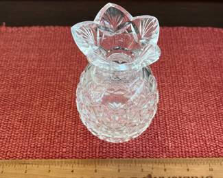 B133 - $40. Waterford 6" Pineapple Hospitality Vase. 