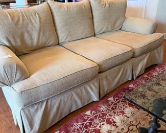 B39 - $200. Bernhardt Sofa. Overall very good condition. Measures 97" x 43" x 41" tall. 20.5" floor to seat. 