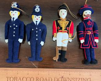 B149 - $60. St. Nicholas Royal Embroidered Stuffed Ornaments. 