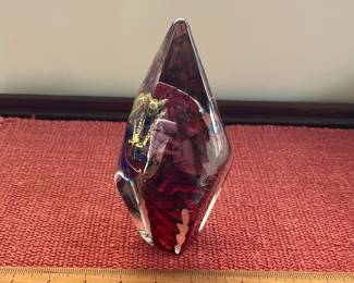 B140 - $45. Paperweight Signed "WGA 9128" Mongle. Measures 7.5" tall. 