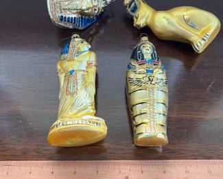B144 - $85. Kurt Adler Poland Polonaise Egyptian Set. Slight Discoloration. 