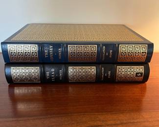 B86 - $120 SET. The Easton Press. The Iliad & The Odyssey by Homer. 