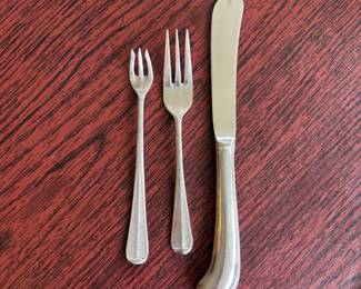 B19 - $50. Oneida Northland Stainless Flatware. Not a complete set. 