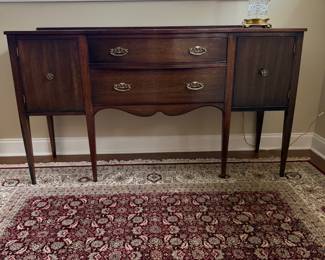 B43 - $295. Federal Style Sideboard. Measures 66" x 21.5" x 37" tall. Overall good condition 