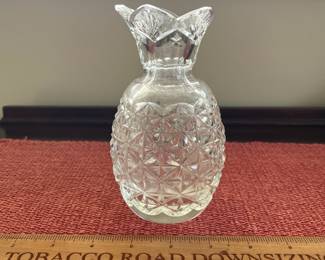 B133 - $40. Waterford 6" Pineapple Hospitality Vase. 