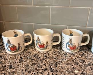 B77 - $50. Wedgwood Peter Rabbit Set. 