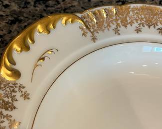B17 - $225. Limoges China Set. Some pieces have significant wear and others are in excellent condition. Great if you need more pieces!(Has stamps from CH Field Haviland Limoges & M. Redon Limoges Special)