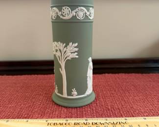 B116 - $12. Wedgwood Vase. Measures 6.5" tall. 