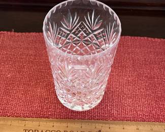 B137 - $20. Crystal Vase. Measures 7.25" tall. 