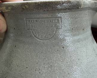 B48 - $45. Salmon Falls Stoneware Pitcher. Measures 11" tall. 
