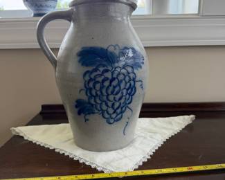 B48 - $45. Salmon Falls Stoneware Pitcher. Measures 11" tall. 