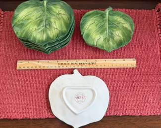 B119 - $30. 7 Pc. Vietri Palma Plates. 