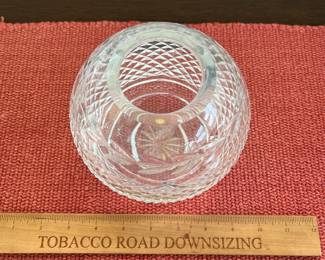 B132 - $35. Waterford Glandore Rose Bowl. Measures 6" x 6" tall. Excellent Condition. 