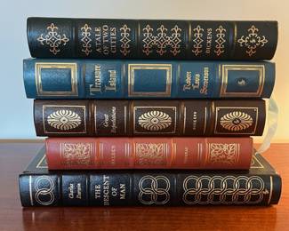 B82 - $20 EACH. The Easton Press. A Tale of Two Cities. Treasure Island. Great Expectations. Walden. The Descent of Man. 