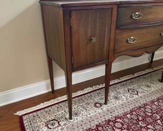 B43 - $295. Federal Style Sideboard. Measures 66" x 21.5" x 37" tall. Overall good condition 