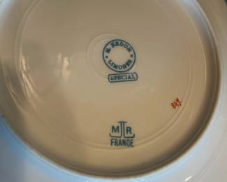B17 - $225. Limoges China Set. Some pieces have significant wear and others are in excellent condition. Great if you need more pieces!(Has stamps from CH Field Haviland Limoges & M. Redon Limoges Special)