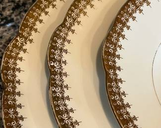 B17 - $225. Limoges China Set. Some pieces have significant wear and others are in excellent condition. Great if you need more pieces!(Has stamps from CH Field Haviland Limoges & M. Redon Limoges Special)