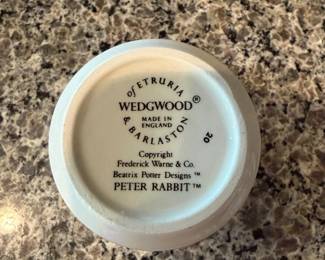 B77 - $50. Wedgwood Peter Rabbit Set. 