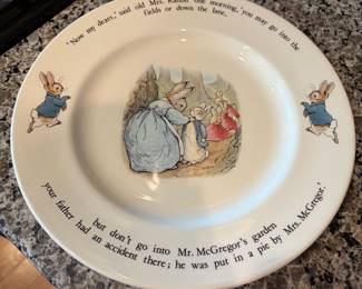 B77 - $50. Wedgwood Peter Rabbit Set. 