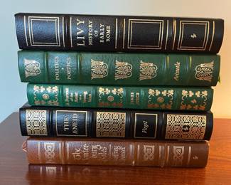 B83 - $20 Each. The Easton Press. Livy History of Early Rome. Politics - Poetics. A Portait of the Artist as a Young Man. The Aeneid. The Canterbury Tales. 