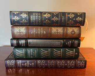 B80 - $20 EACH. The Easton Press.  The Three Musketeers. The Short Stories of Charles Dickens. The Pilgrim's Progress. Leaves of Grass. The Flowers of Evil. 
