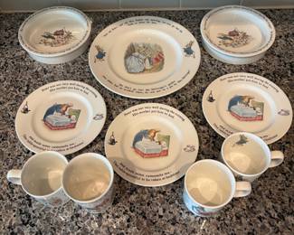 B77 - $50. Wedgwood Peter Rabbit Set. 