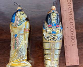 B144 - $85. Kurt Adler Poland Polonaise Egyptian Set. Slight Discoloration. 
