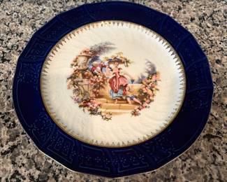 B74 - $20. Single Plate "Rose" from Pirken-Hammer. Czech Republic. 10" round.  