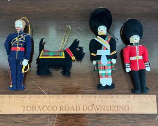 B149 - $60. St. Nicholas Royal Embroidered Stuffed Ornaments. 