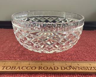 B131 - $30. Waterford Crystal Killeen Bowl. Measures 8" x 3.5" tall. 