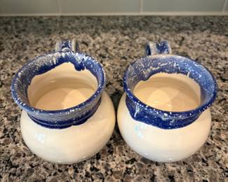 B70 - $10. Pair of Unsigned Pottery Mugs. 