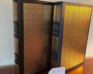 B86 - $120 SET. The Easton Press. The Iliad & The Odyssey by Homer. 