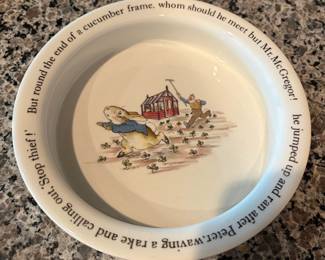 B77 - $50. Wedgwood Peter Rabbit Set. 