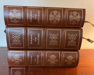 B85 - $70. The Easton Press. 3 Volume Set - Shakespeare. The Histories. The Tragedies. The Comedies. 