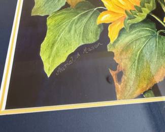 B59 - $95. Muriel A Mason Original Painting. Framed Art Measures 21" x 25".
