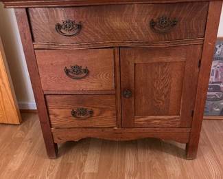 1800s commode with original drawer pulls