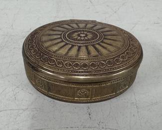 Tiffany Studios Gilt Bronze Sunburst Box