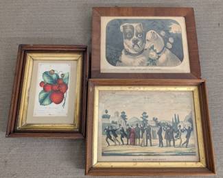 Framed Fruit & Genre Prints