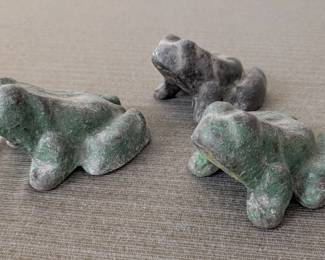 Cast Iron Frog Figures