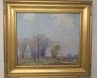 George Renouard, Framed Landscape Oil