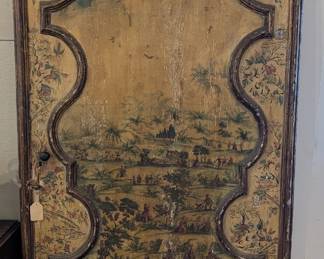 18th Century Painted Chinoiserie Door