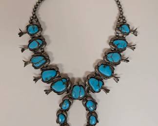 Navajo Squash Blossom Necklace