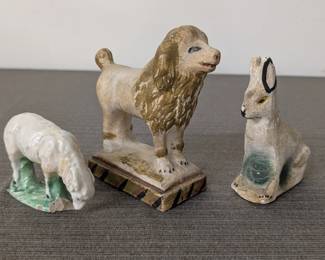 Chalkware Animal Figures