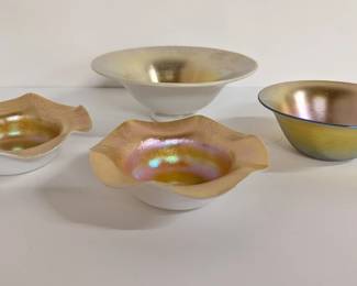 Steuben Gold Aurene & Calcite