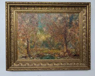 Kitchell, American, Autumn Landscape Oil