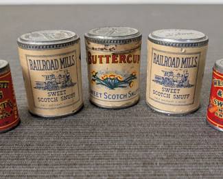 Advertising Snuff Tins
