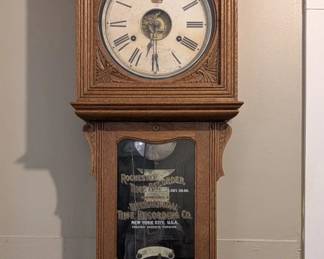 International 'Rochester' Time Recorder Clock