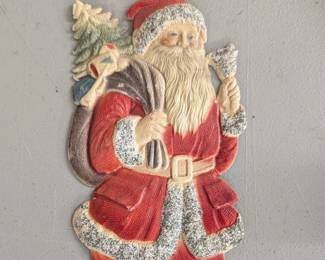 German Die-Cut Paper Santa