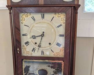 Eli & Samuel Terry Pillar & Scroll Clock